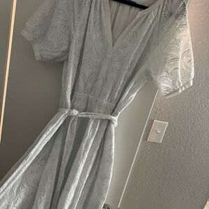 J. McLaughlin White Eyelet Dress